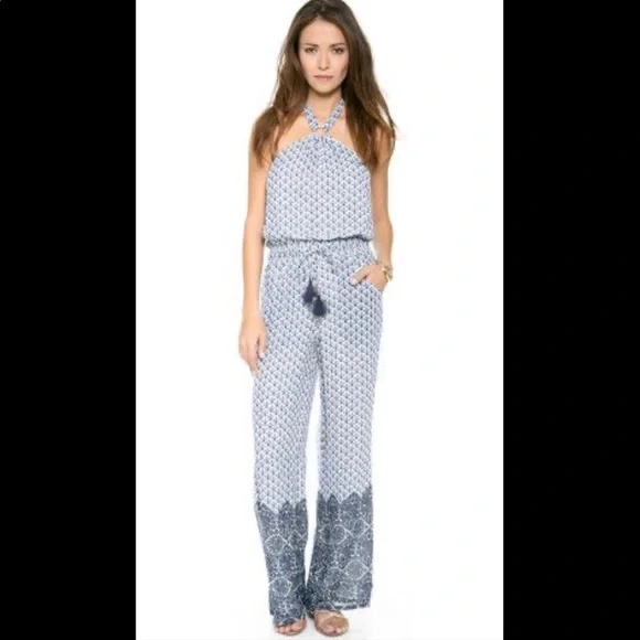 NWT Tory Burch Silk Baja Jumpsuit - Picture 1 of 15